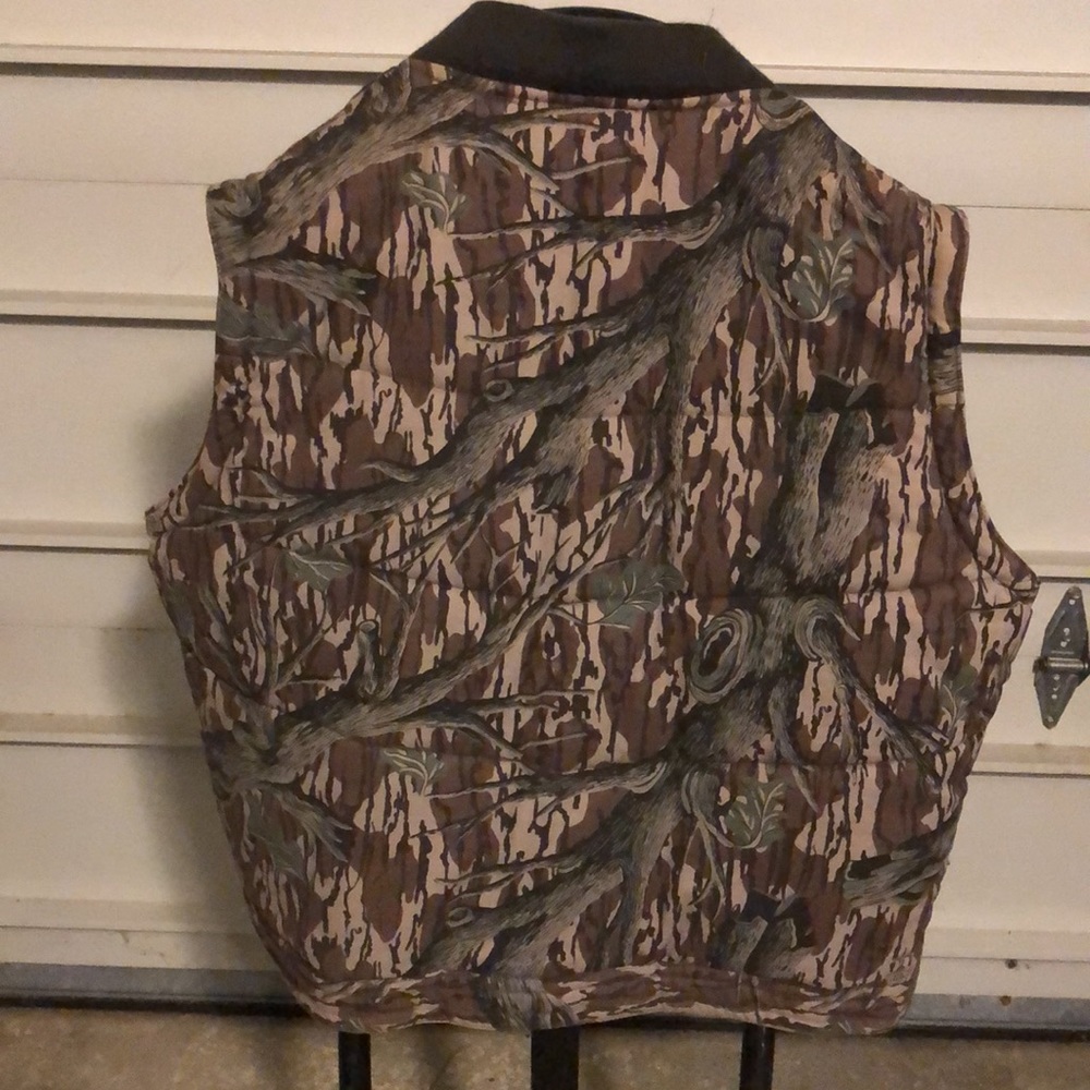 Men's Insulated Camo Puffer Jacket - Brown/Green - Picture 4 of 16